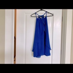 Double Zero Dress | Size S | Blue | Halter style A line dress